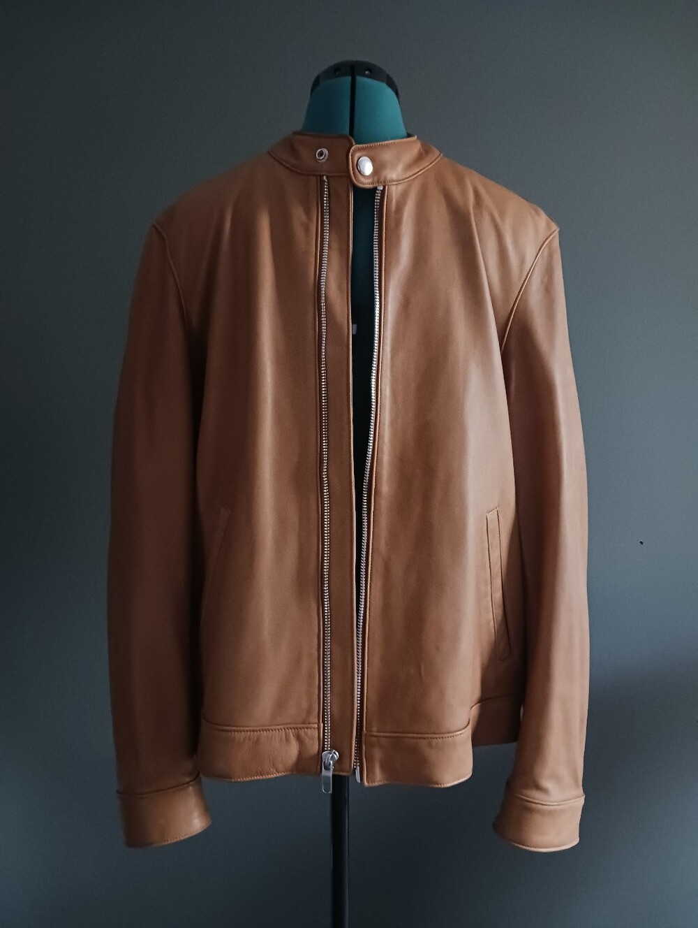 Thursday Camel Genuine Leather Jacket Size L